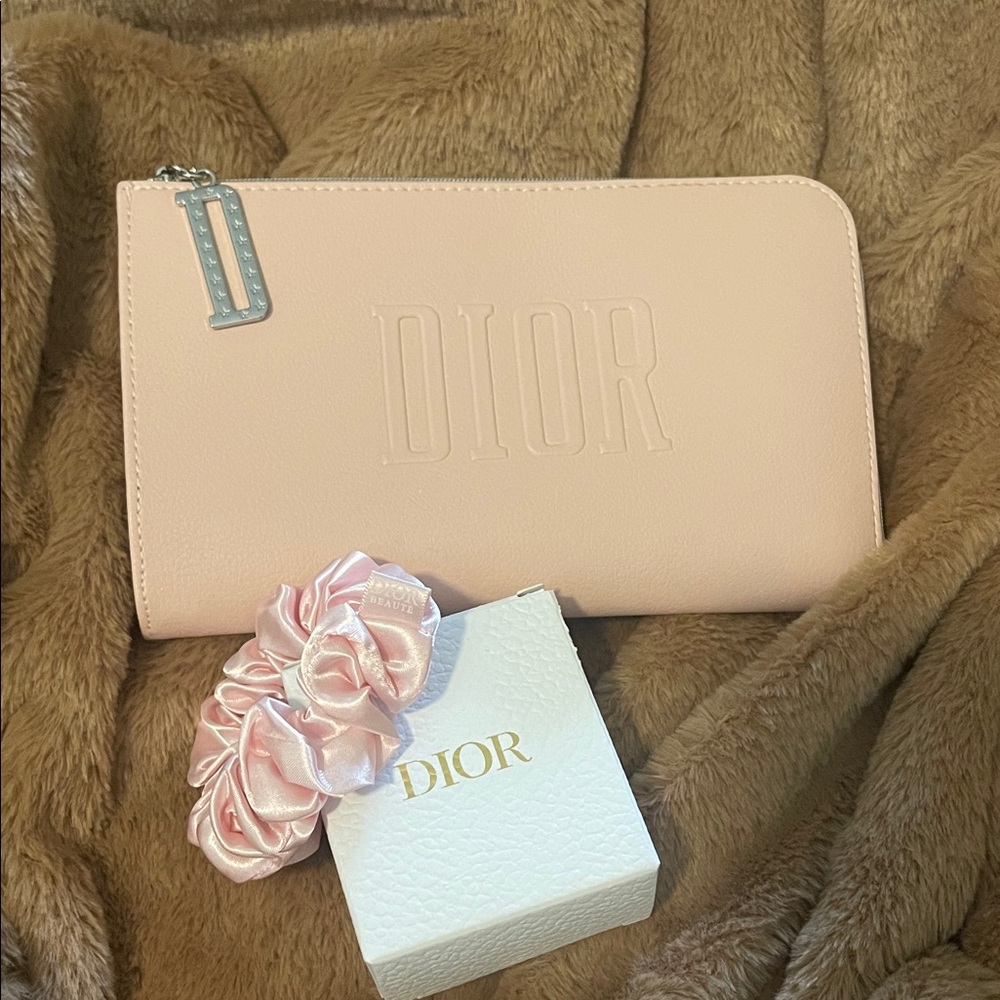 Dior Pink Makeup Bag set